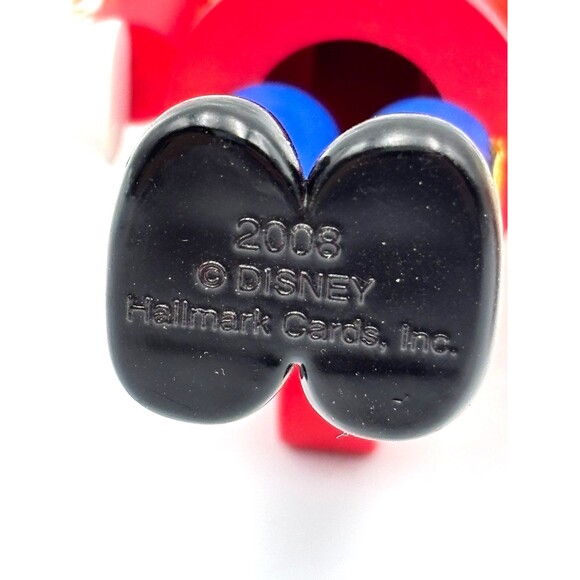 Walt Disney Mickey Mouse 2009 JCPenney Mini Snowglobe + 2008 Hallmark Nutcracker - Picture 5 of 11